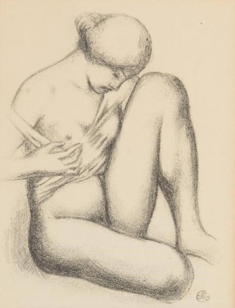 Aristide Joseph Bonaventure Maillol (1861-1944) - Seated Nude from  ''Dialogue des courtisanes'' (1948)