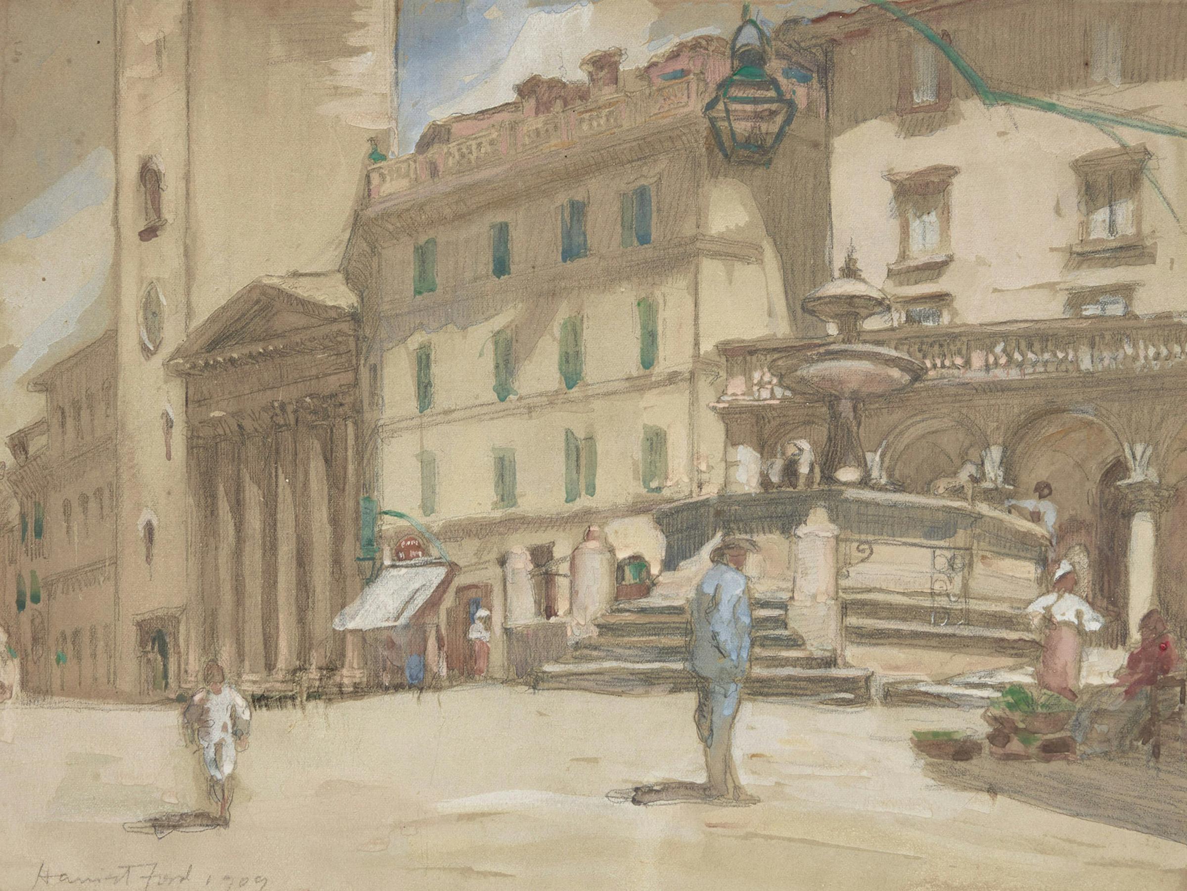 Harriet Mary Ford (1859-1938) - Italian Hill Town