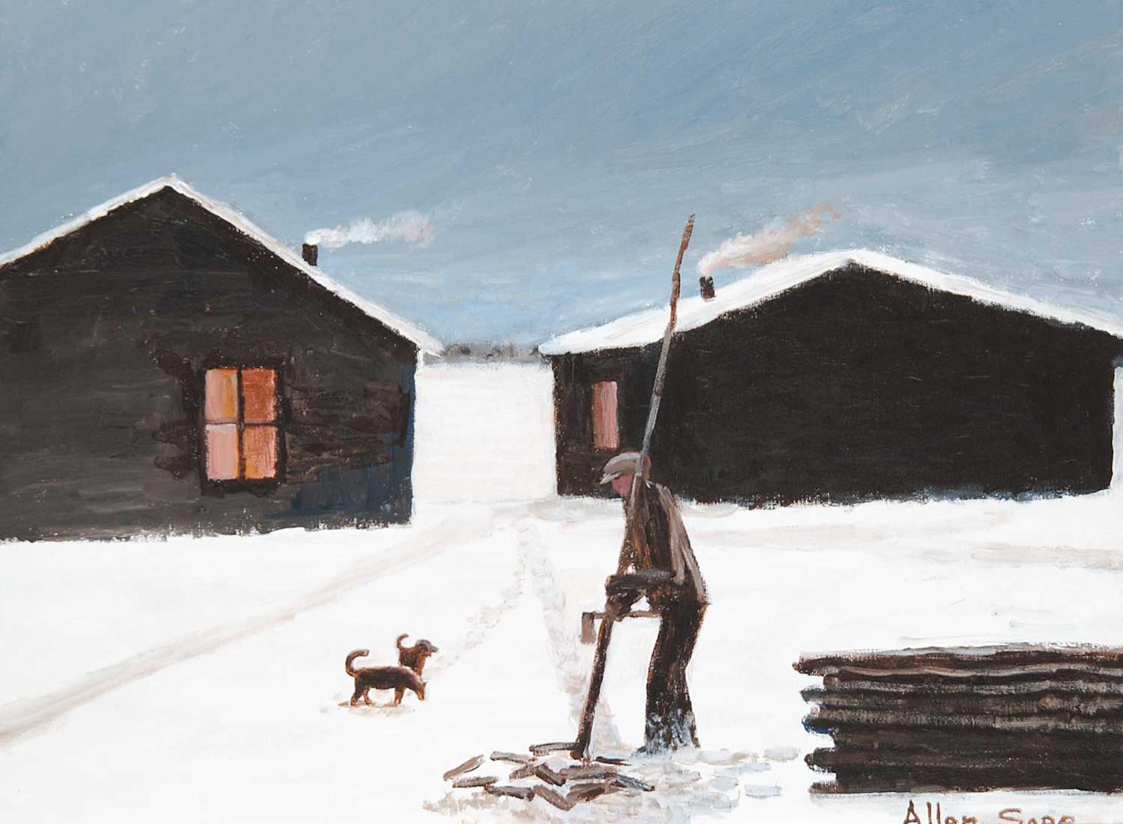 Allen Fredrick Sapp (1929-2015) - Making Fire Wood for the Winter