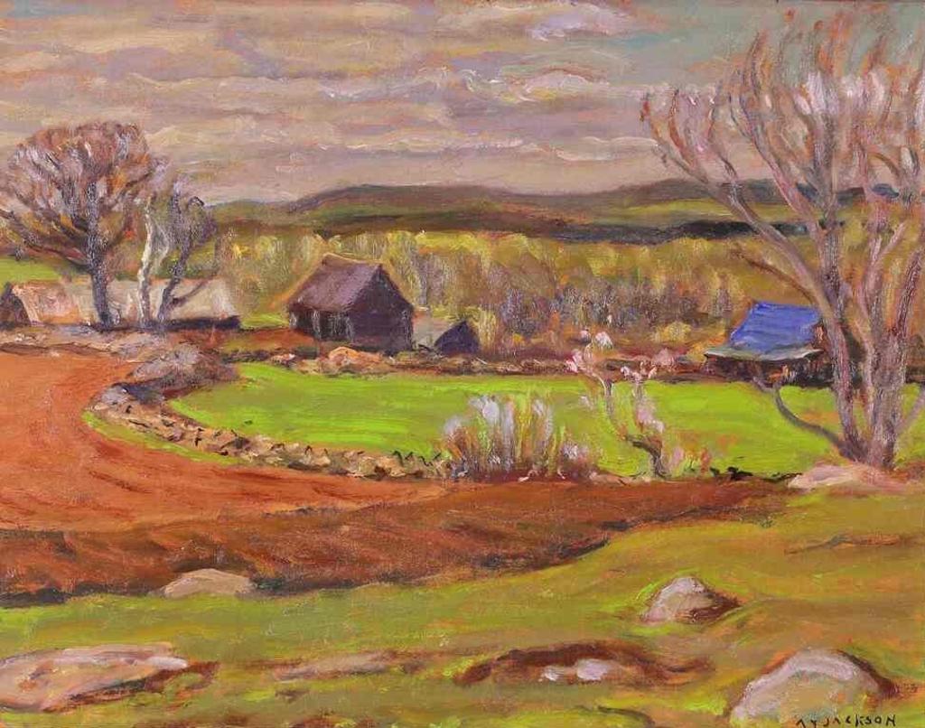 Alexander Young (A. Y.) Jackson (1882-1974) - Farm At Clontarf, Ont; 1966