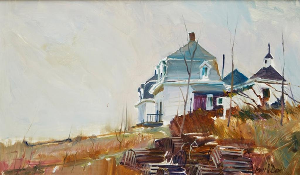 Bruce Le Dain (1928-2000) - Harbour Lookout, Stonington, Maine