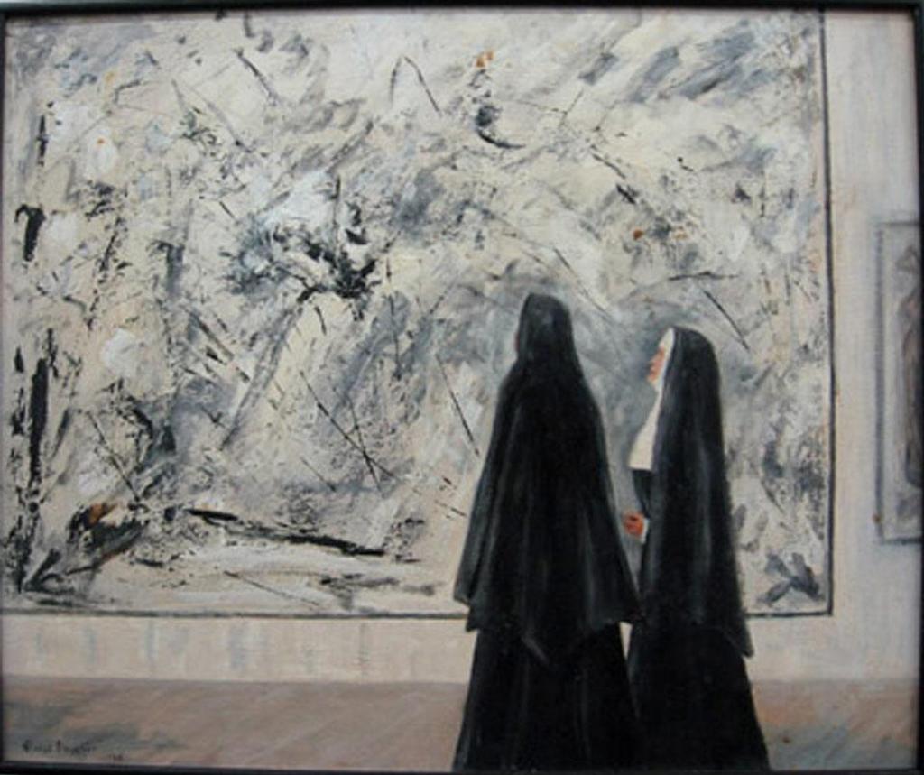 Gladys Donahue - Nun’S Admiring Large Painting