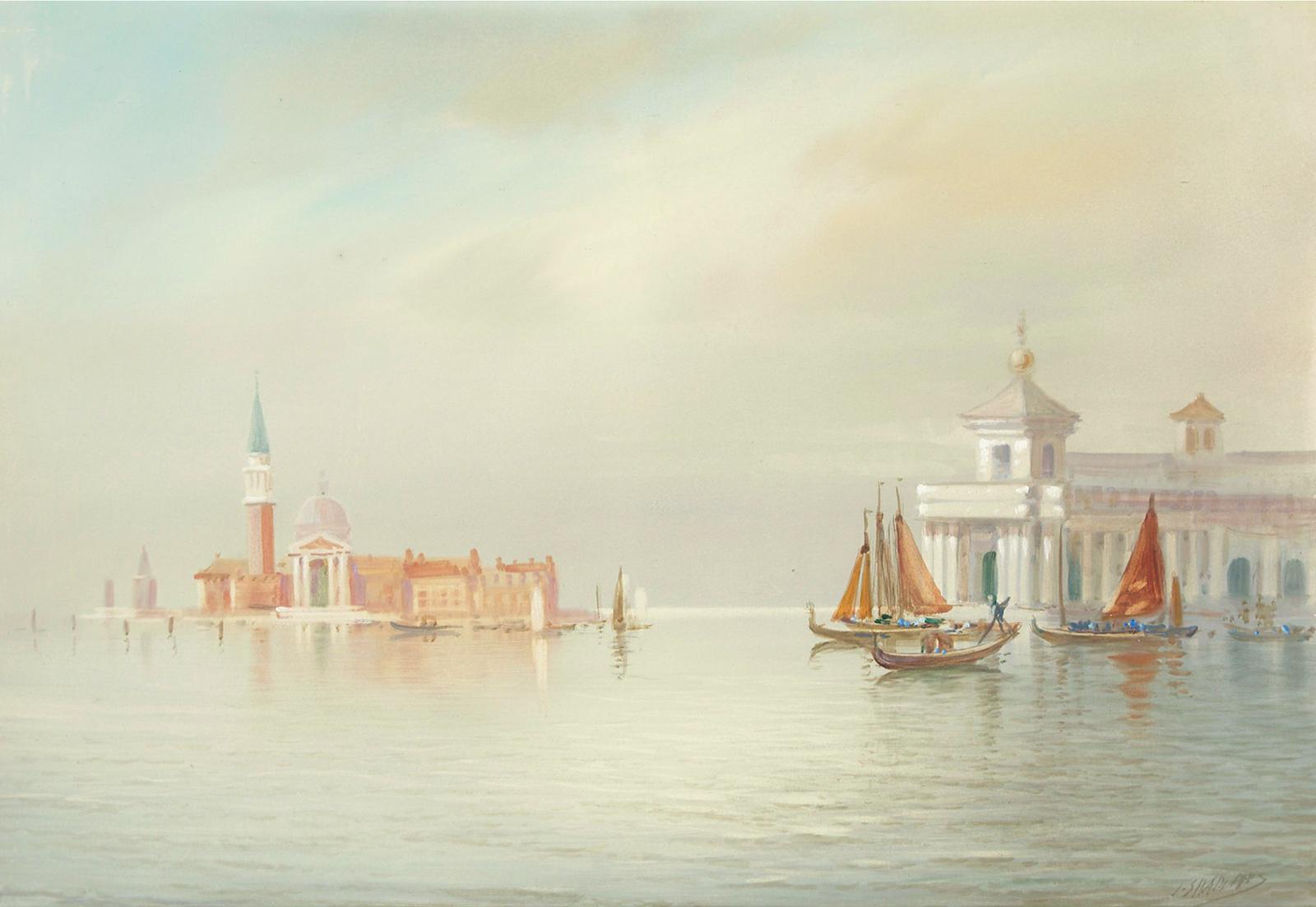 John Shapland (1865-1929) - Venice (Bacino San Marco Towards San Giorgio Maggiore)