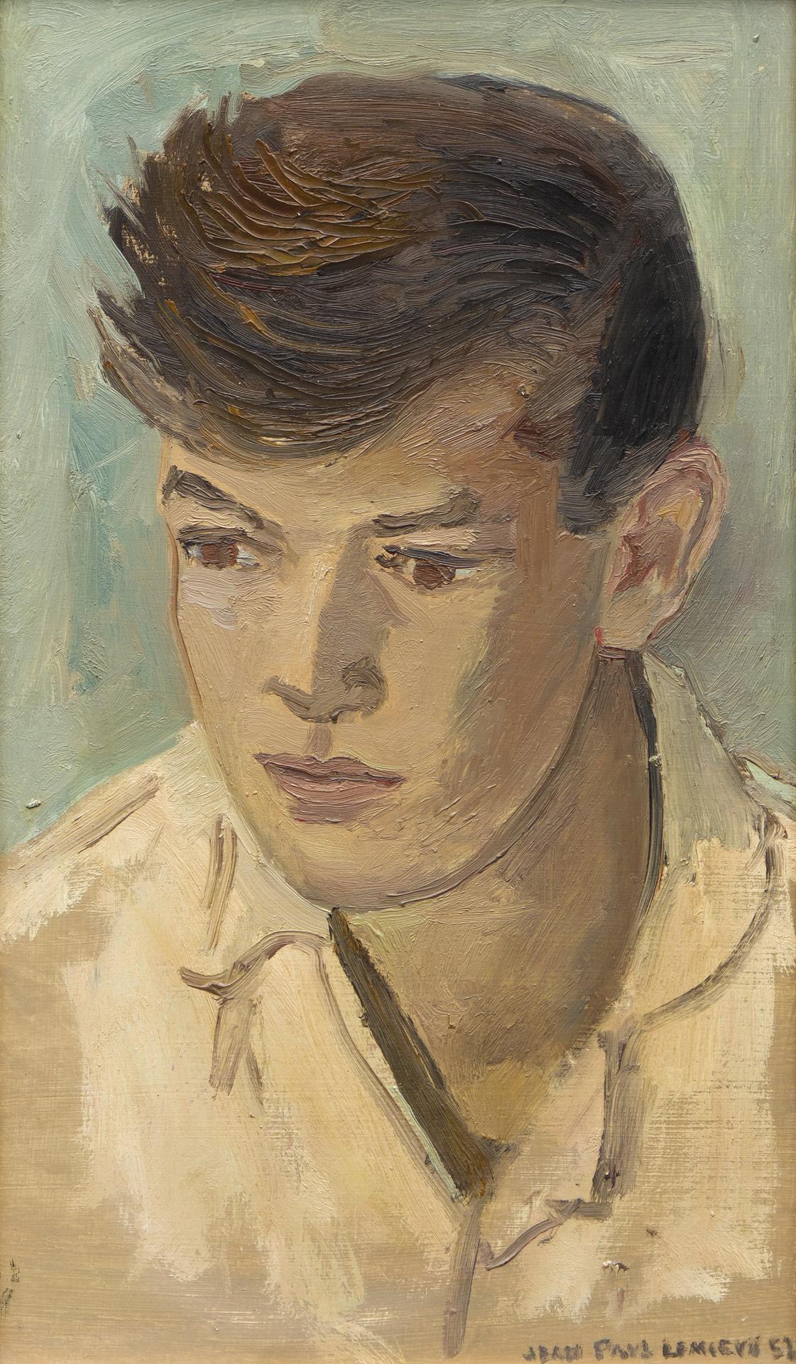 Jean Paul Lemieux (1904-1990) - Portrait de Claude Carette, 1952