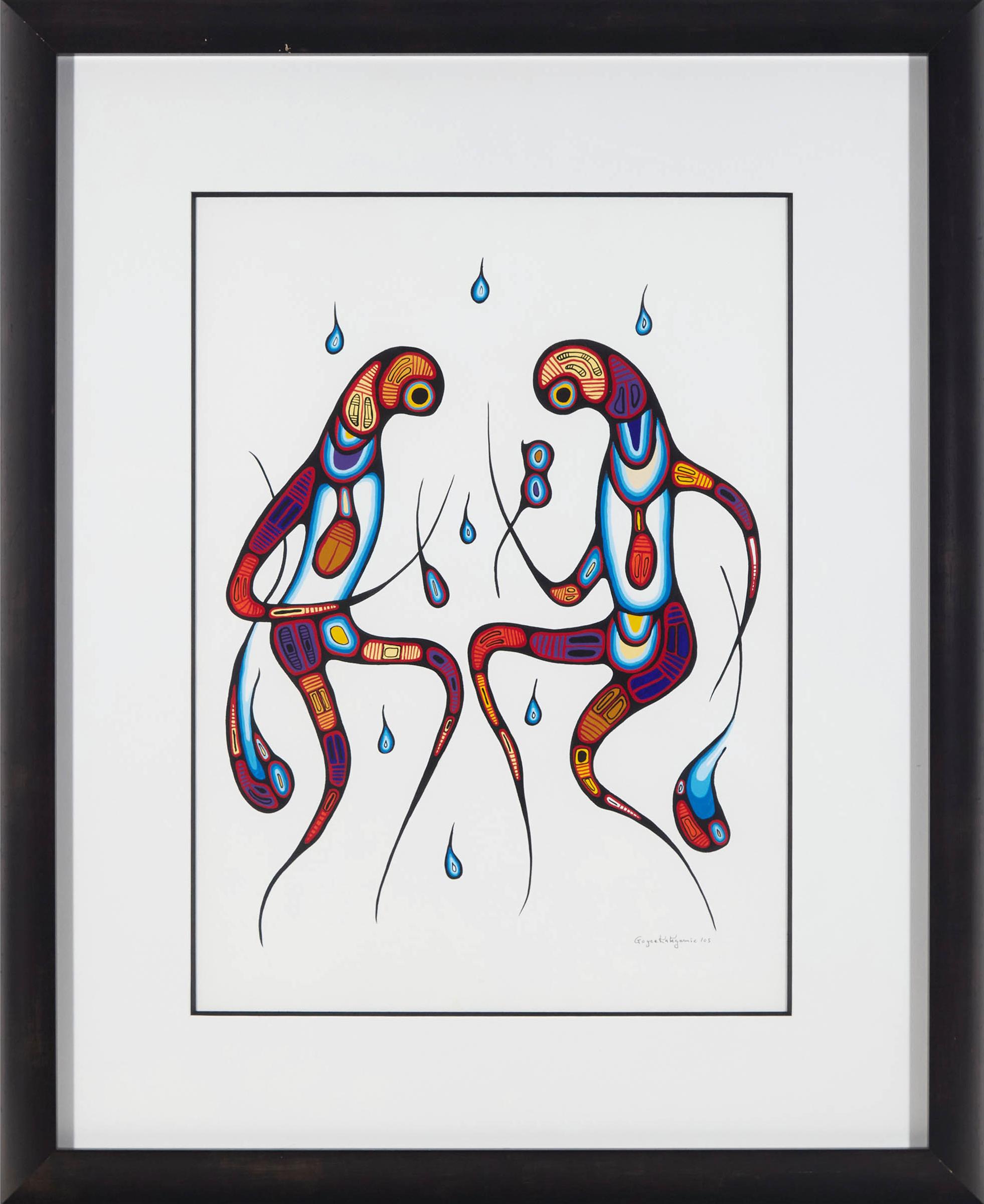 Goyce Kakegamic (1948) - Untitled (Rain Dance)