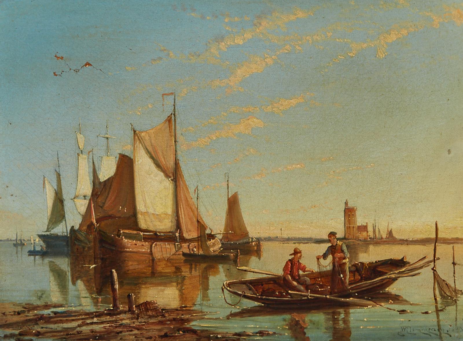 William Raymond Dommersen (1850-1927) - The Zuyder Zee, Holland, 1890