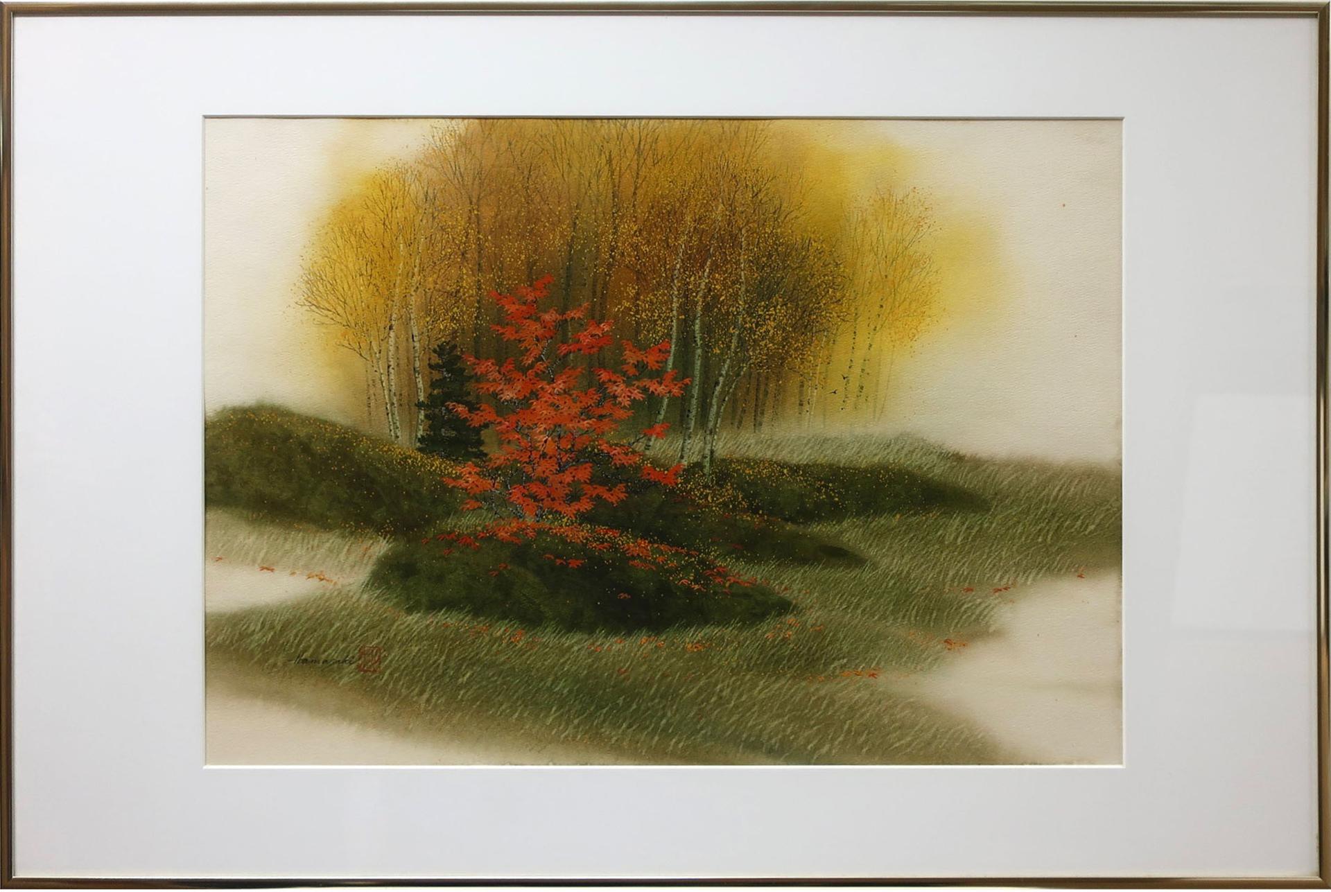 Kazuo Hamasaki (1925-2005) - Autumn Red & Gold