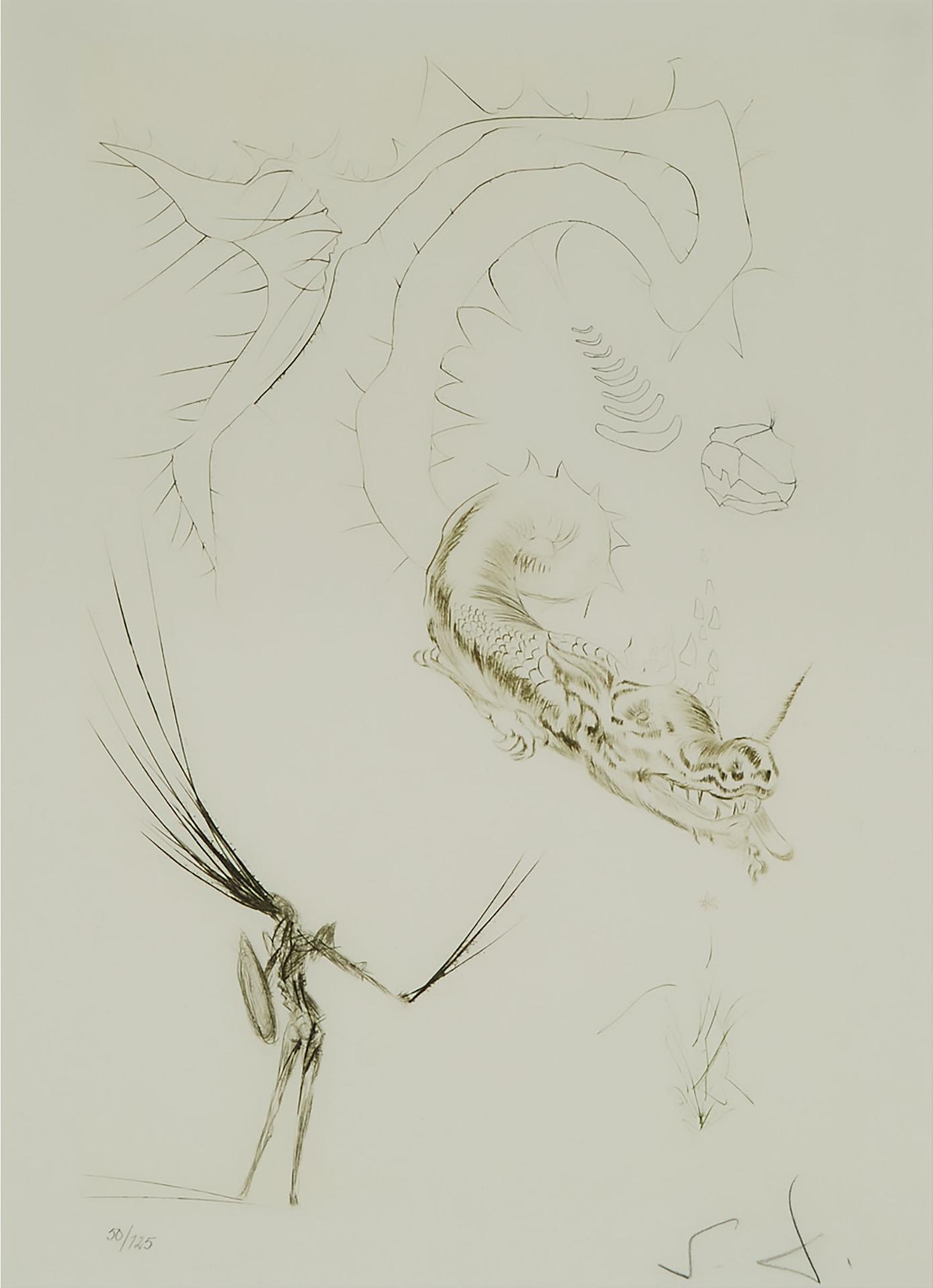 Salvador Dalí (1904-1989) - TRISTAN ET LE DRAGON, FROM 