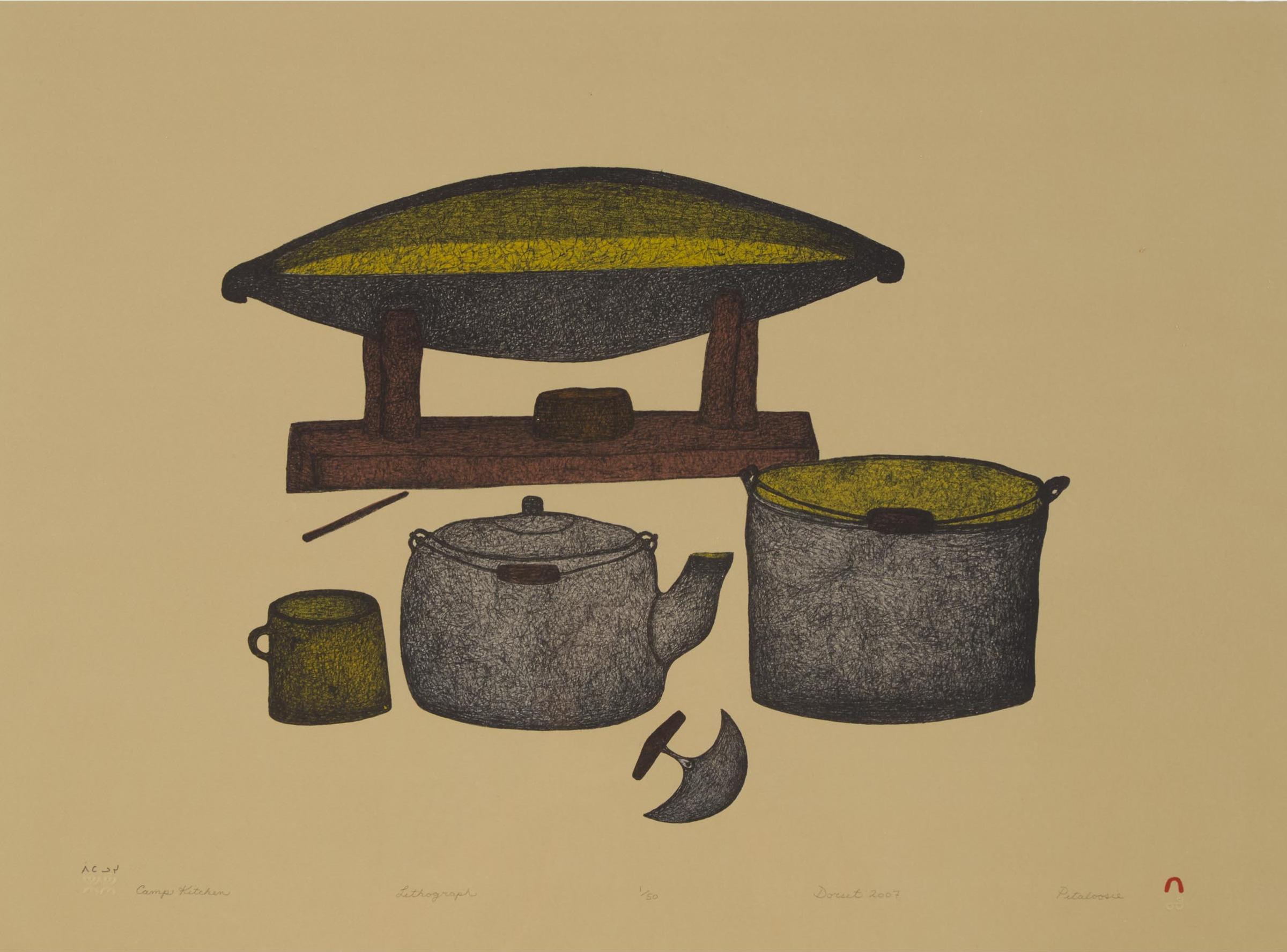 Pitaloosie Saila (1942-2021) - Camp Kitchen, 2007