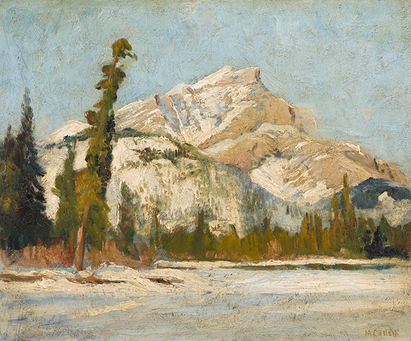 Maurice Galbraith Cullen (1866-1934) - Cascade Mountain from Lac Vermilion