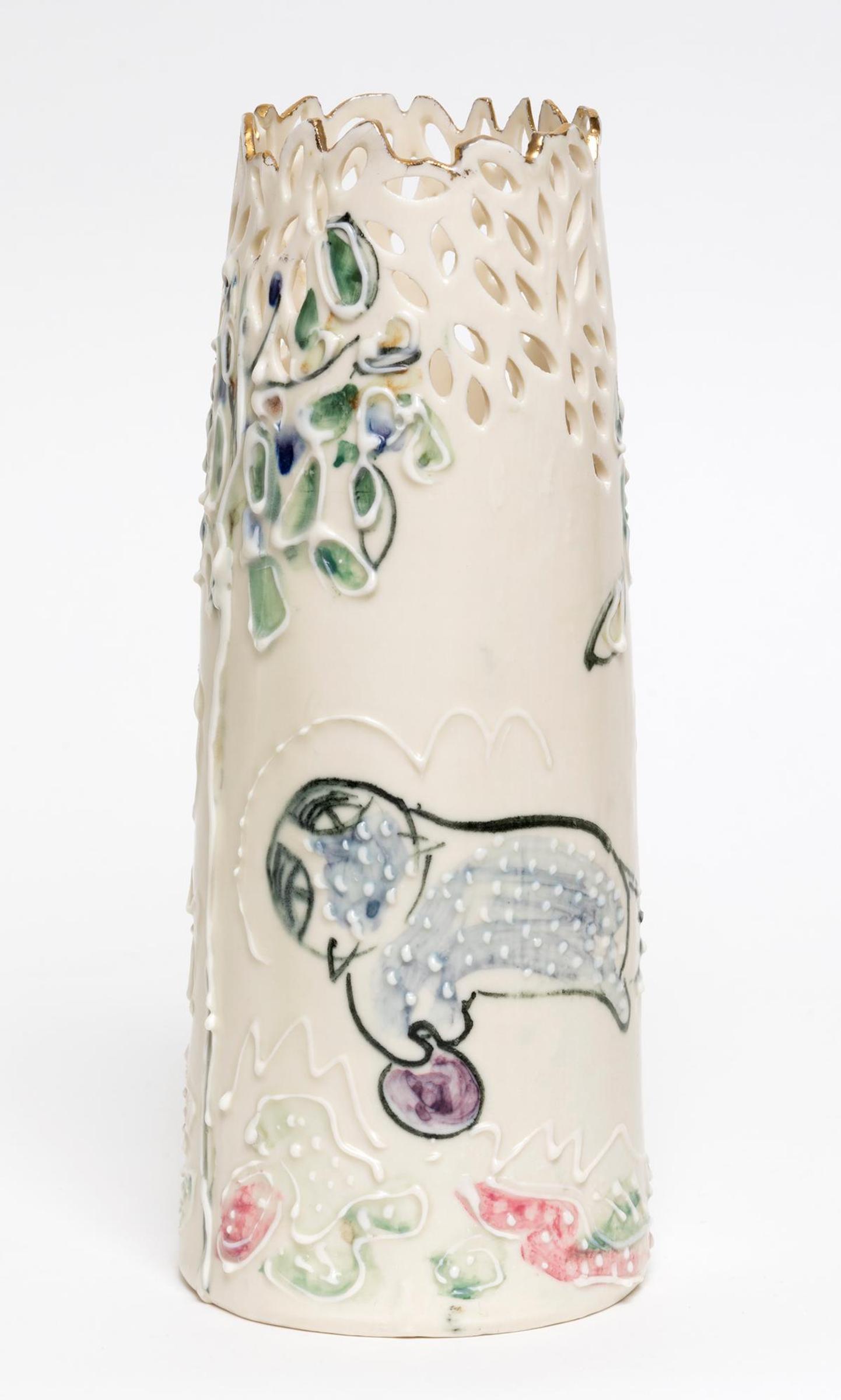 Kiyoko Kato (1951) - Filigree Vase