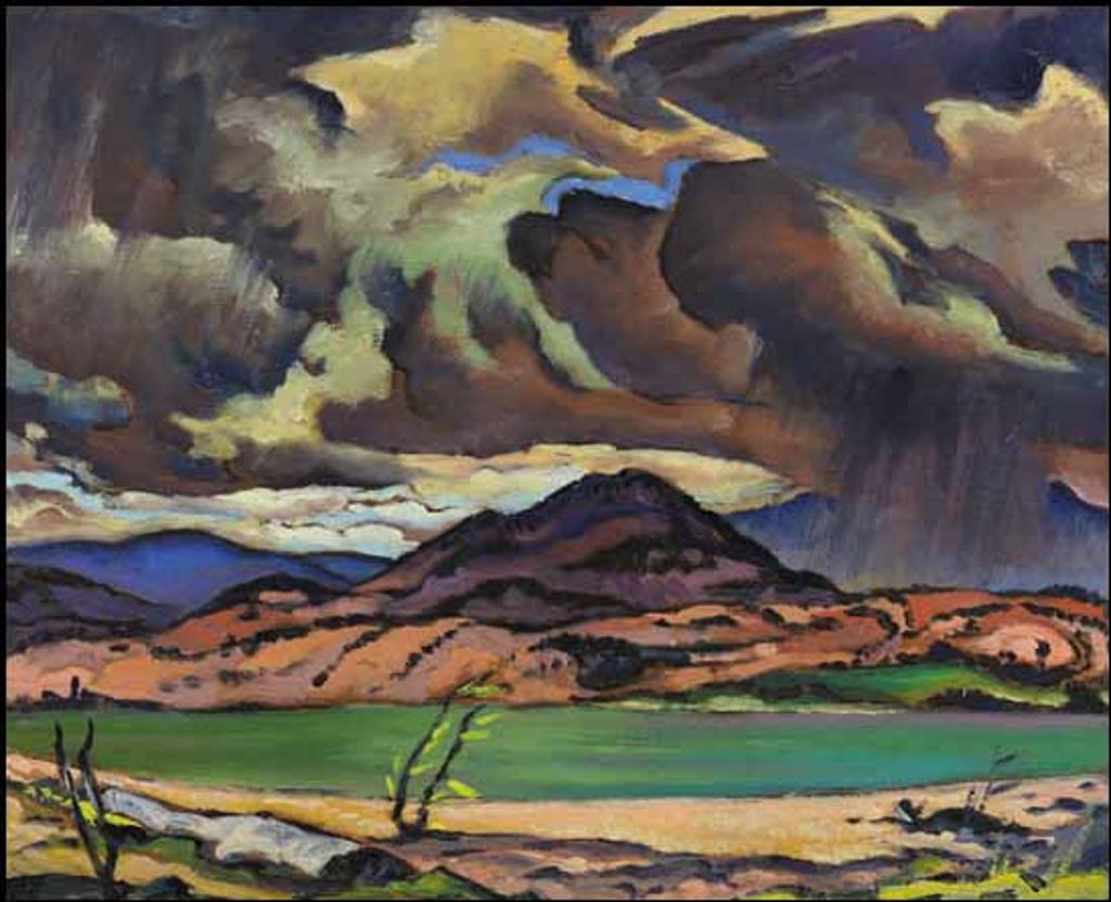 James (Jock) Williamson Galloway MacDonald (1897-1960) - Thunder Clouds Over Okanagan Lake, BC / Garibaldi Park (verso)