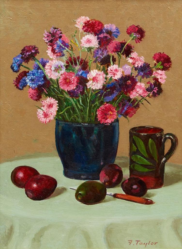 Frederick Bourchier Taylor (1906-1987) - Cornflowers, Avocados, etc.