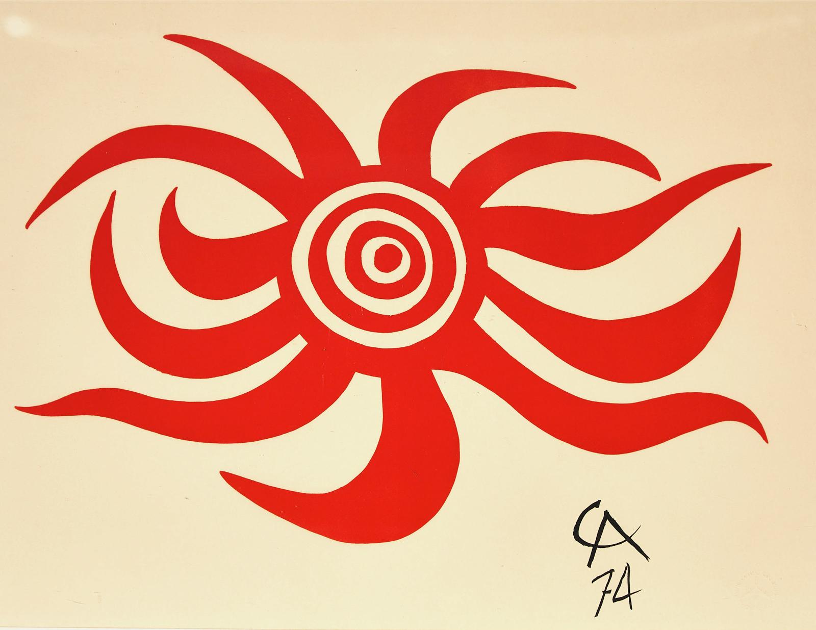 Alexander Calder (1898-1976) - Sunburst (From The Flying Colors Collection) (One From The Set Of 6), 1974