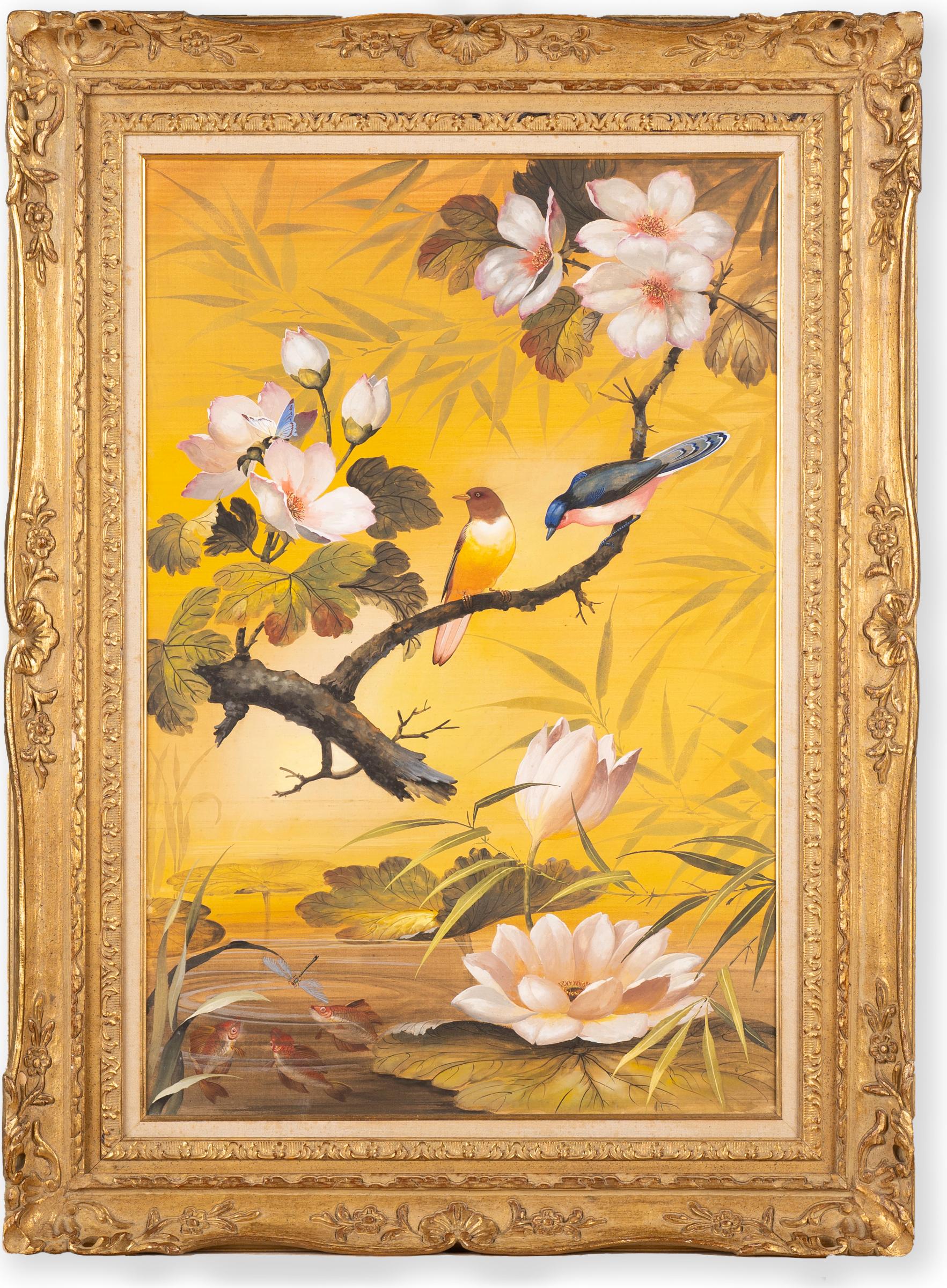 Wah Kee Wu - Untitled (Birds and Flowers)