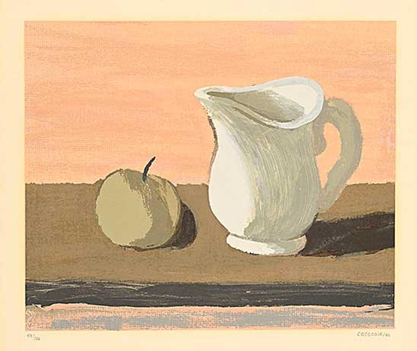 Stanley Morel Cosgrove (1911-2002) - Untitled - Pitcher and Apple Still Life