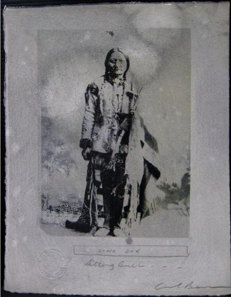 Carl Beam (1943-2005) - Long Box/Sitting Bull