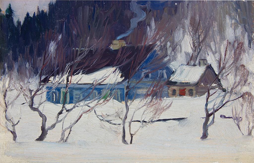 Clarence Alphonse Gagnon (1881-1942) - La maison bleue Les Éboulements