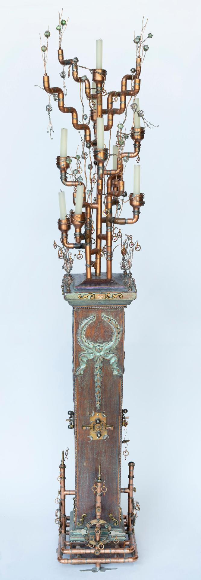 Gerry Ruecker (1952) - Candelabra Sculpture