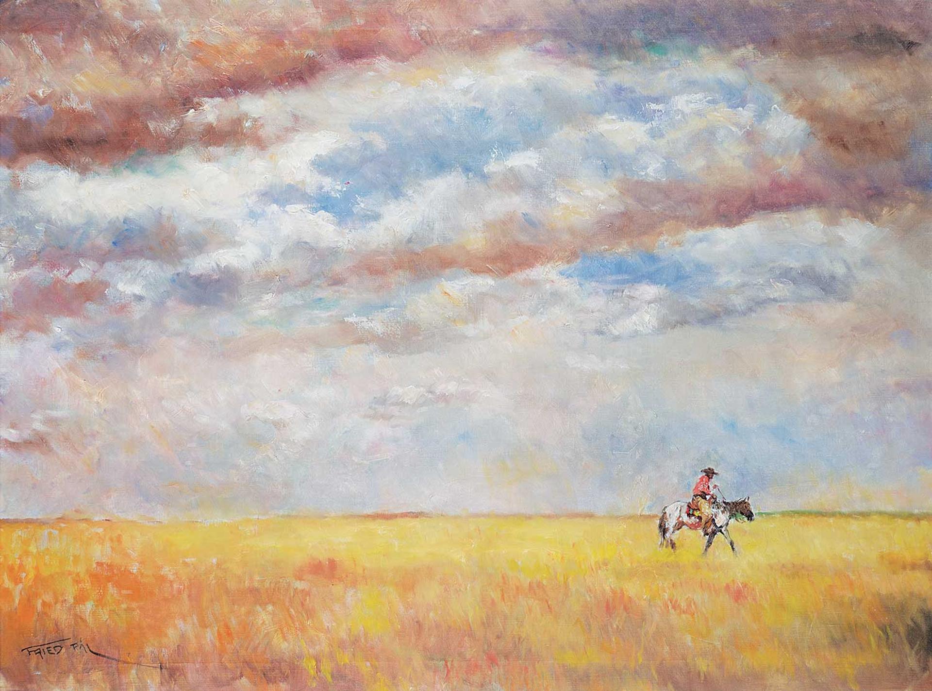 Pál Fried (1893-1976) - Untitled - Lone Rider