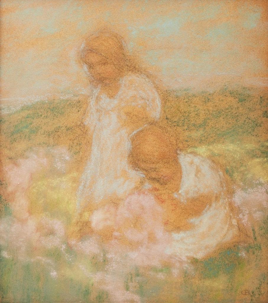 Charles Ernest de Belle (1873-1939) - Untitled (Girls Picking Flowers)