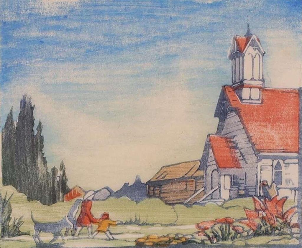 Margaret Dorothy Shelton (1915-1984) - The Stolen Church, Windermere; 1977