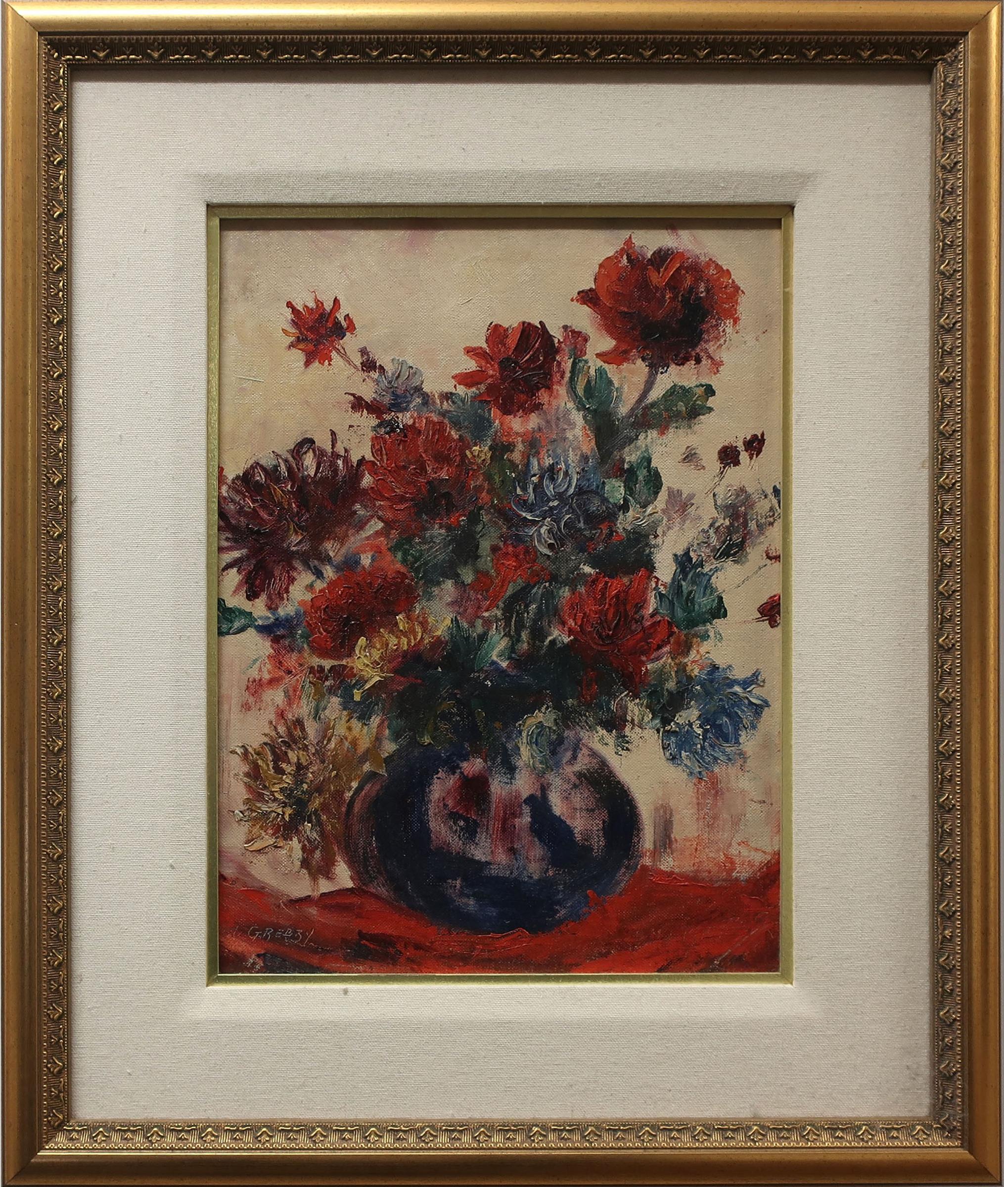 Gaston Rebry (1933-2007) - Untitled (Mixed Bouquet Of Chrysanthemums)