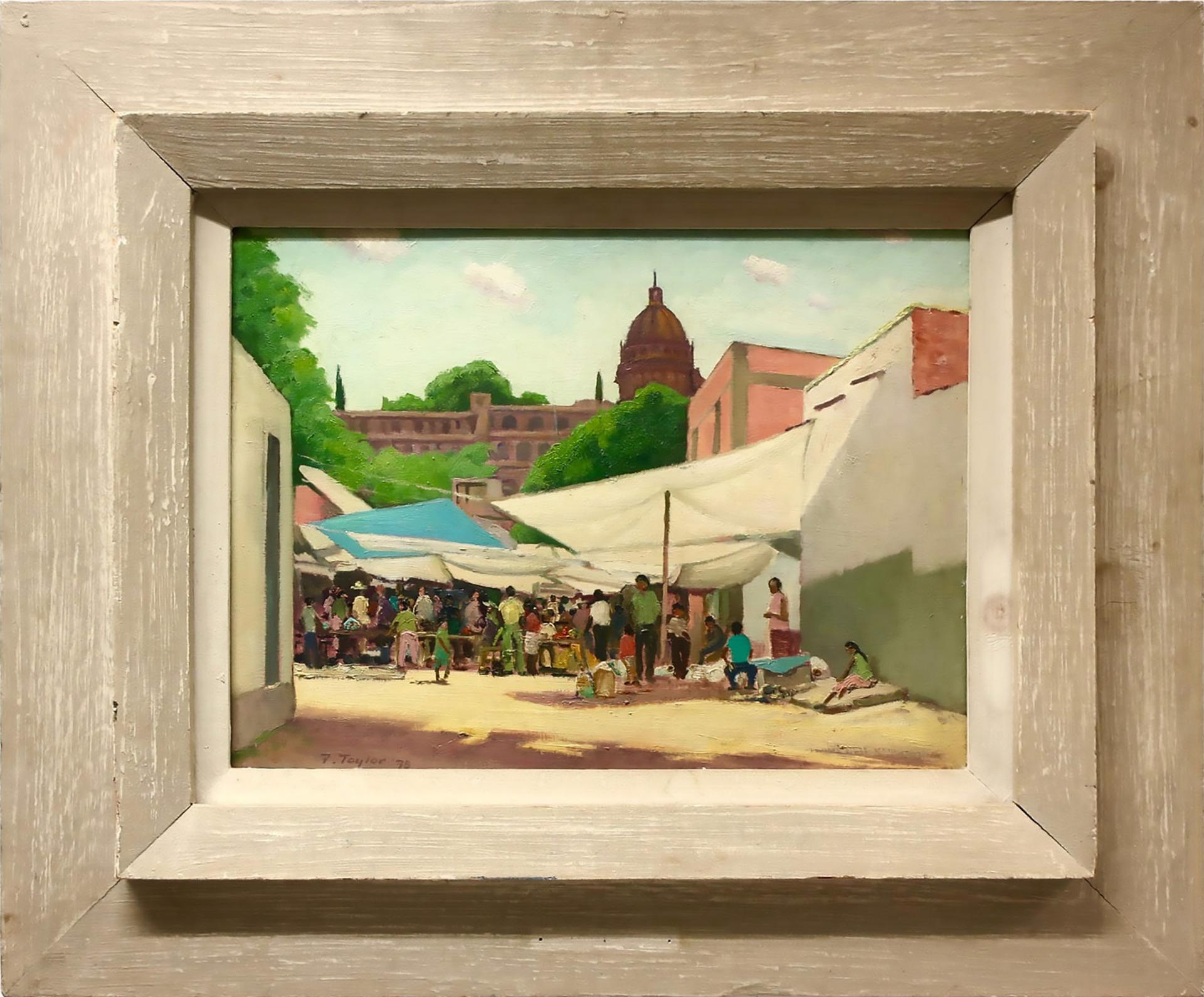 Frederick Bourchier Taylor (1906-1987) - The Street Market Of San Juan De Dios, San Miguel De Allende, Gto, Mexico