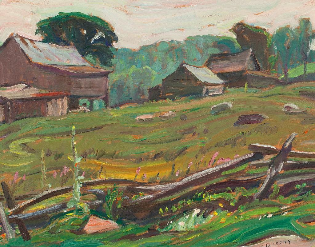 Alexander Young (A. Y.) Jackson (1882-1974) - Muskoka Farm