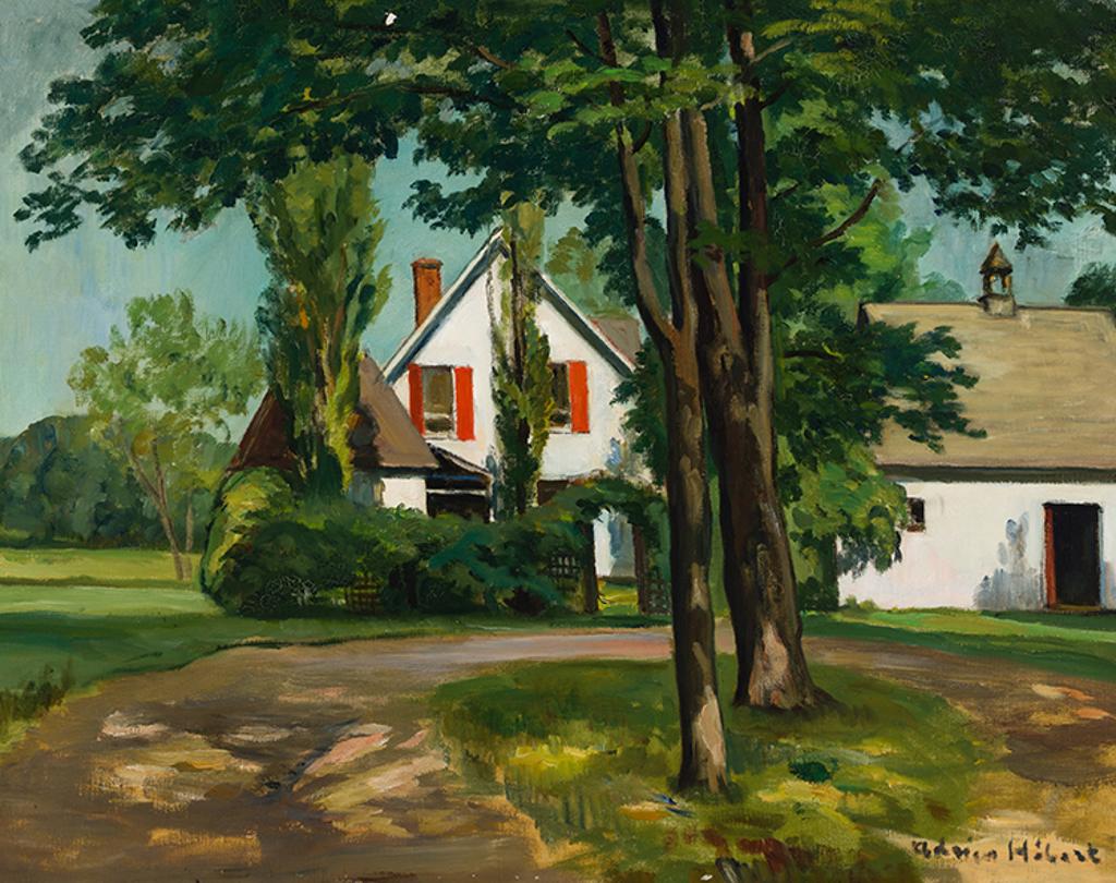 Adrien Hébert (1890-1967) - Maison derrière les arbres