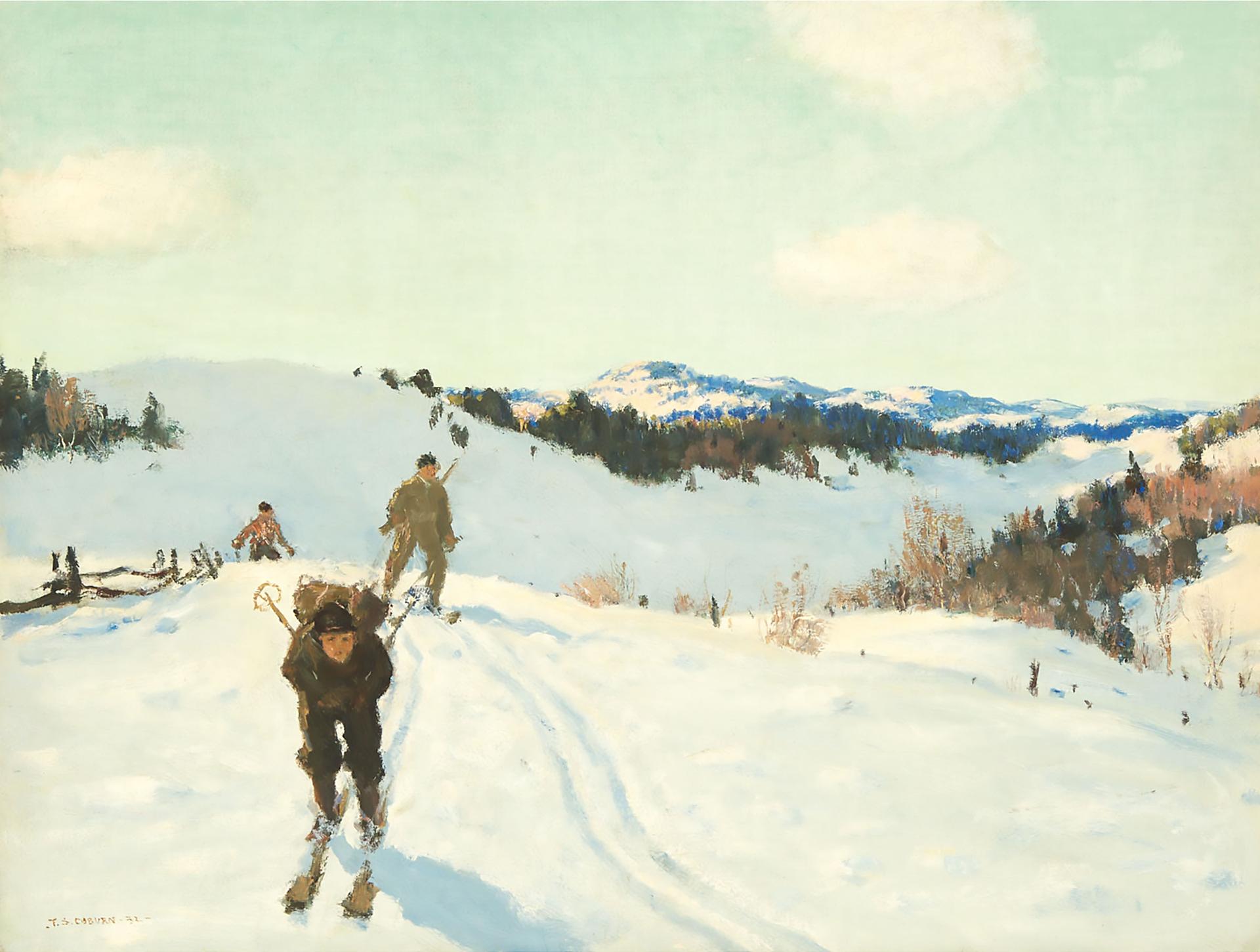 Frederick Simpson Coburn (1871-1960) - Cross Country Skiing In The Laurentiens, 1932