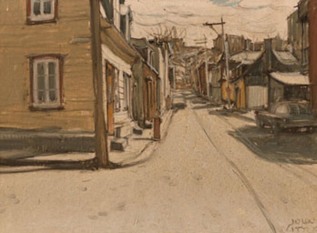 John Geoffrey Caruthers Little (1928-1984) - Rue Victoria à Chateauguay au printemps, Québec