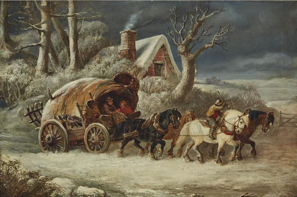 John James Offord (1886) - Carter's In Winter Landscape