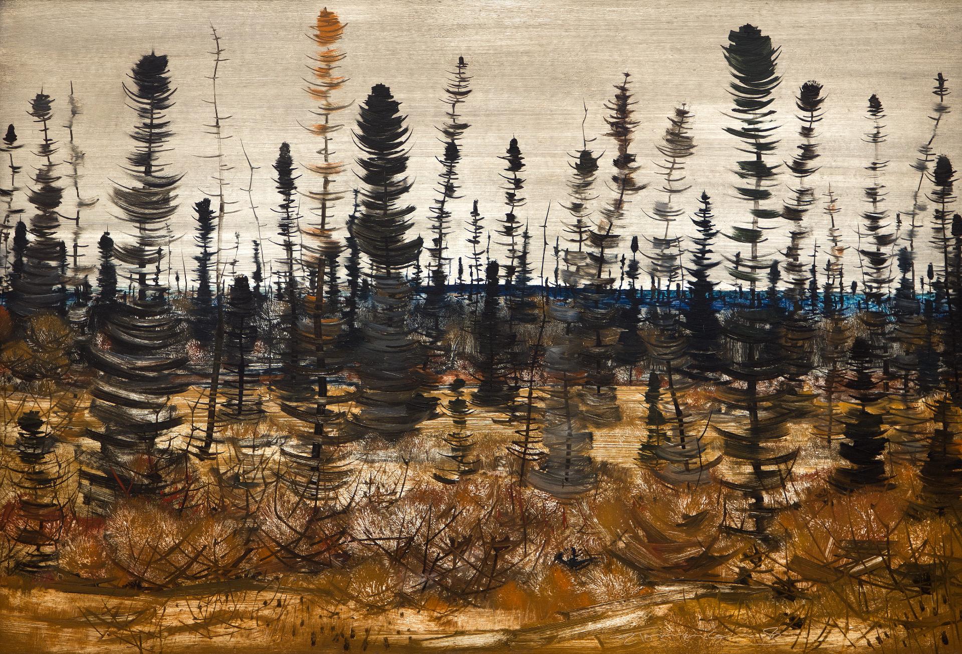 Jacques Godefroy de Tonnancour (1917-2005) - Près du lac, 1956