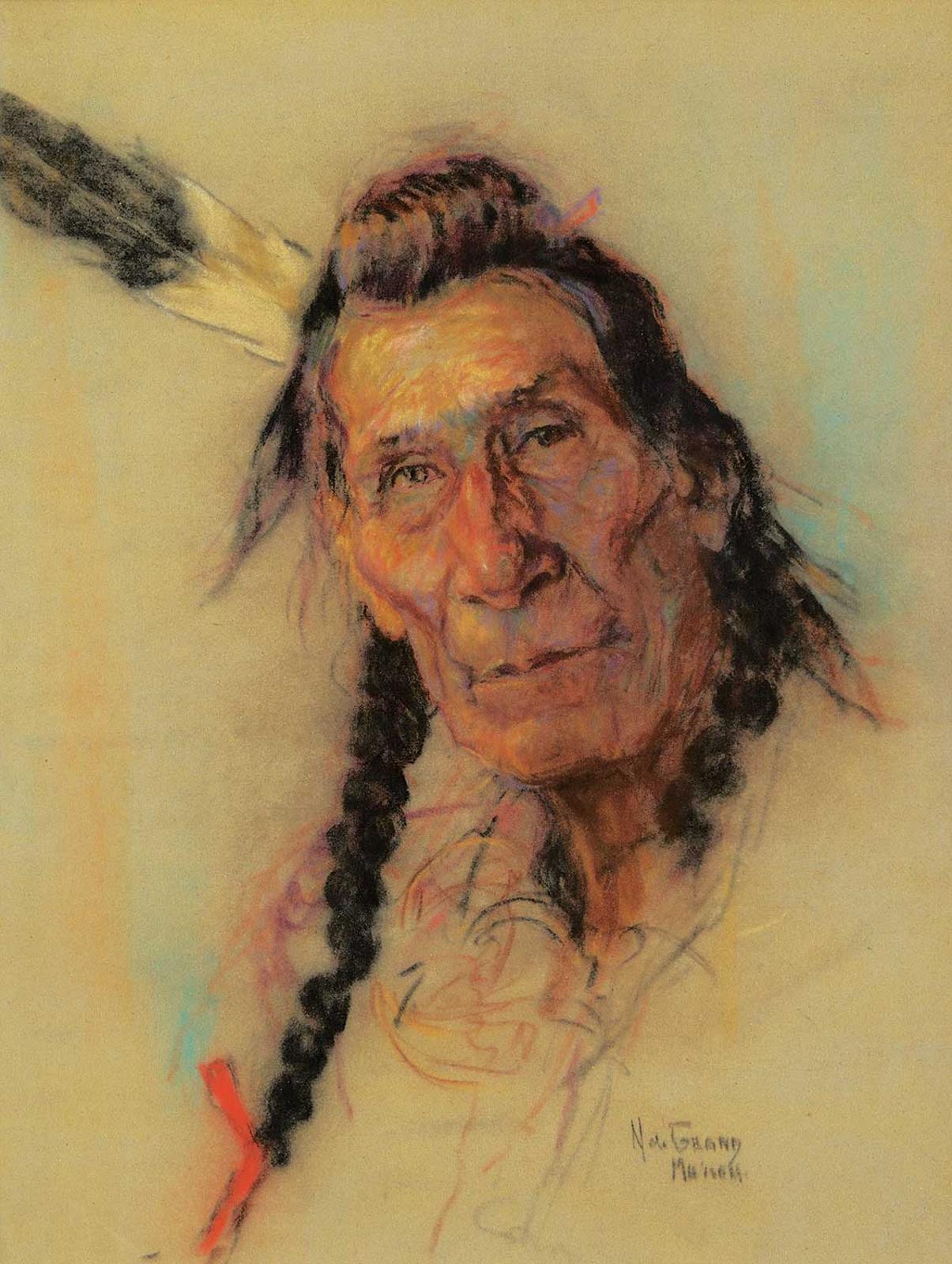 Nicholas (Nickola) de Grandmaison (1892-1978) - Portrait of John Hunter [Sitting Eagle]