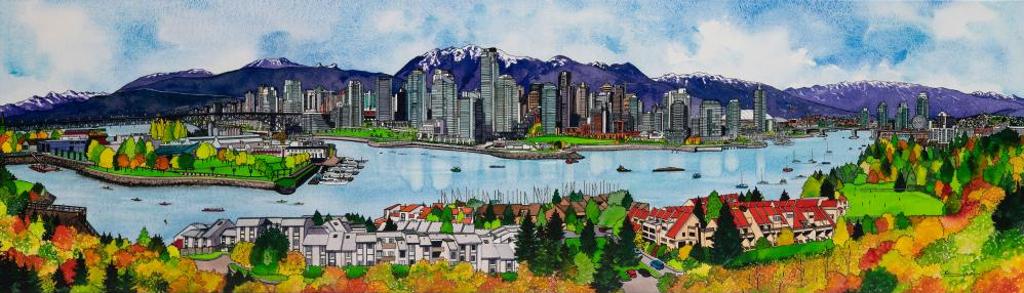 Hilary Morris - A Fall Day Over False Creek