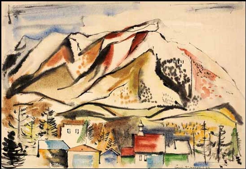 Henri Leopold Masson (1907-1996) - Village au pied des montagnes