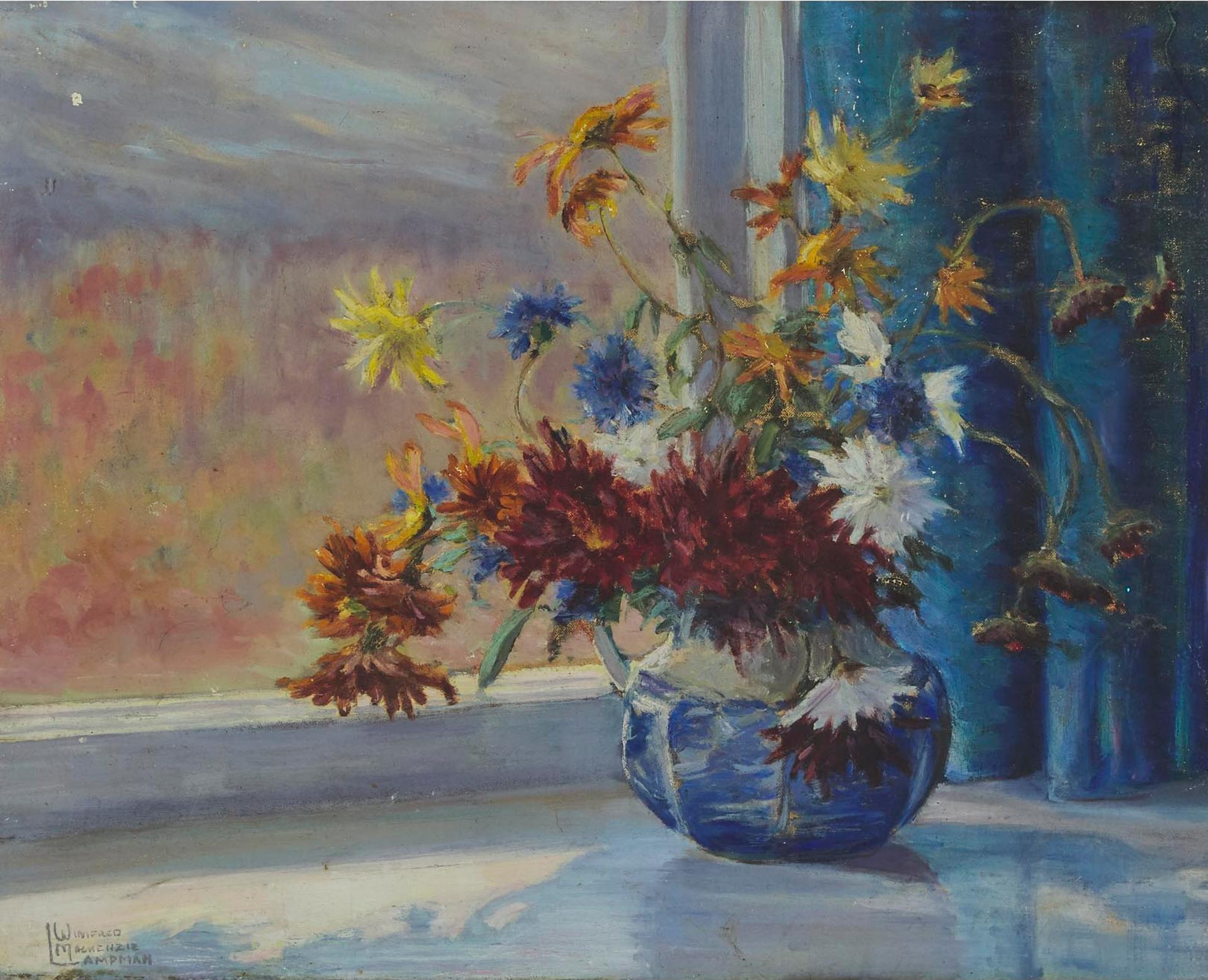 Helen Winifred MacKenzie Lampman - Chrysanthemums, November, 1946