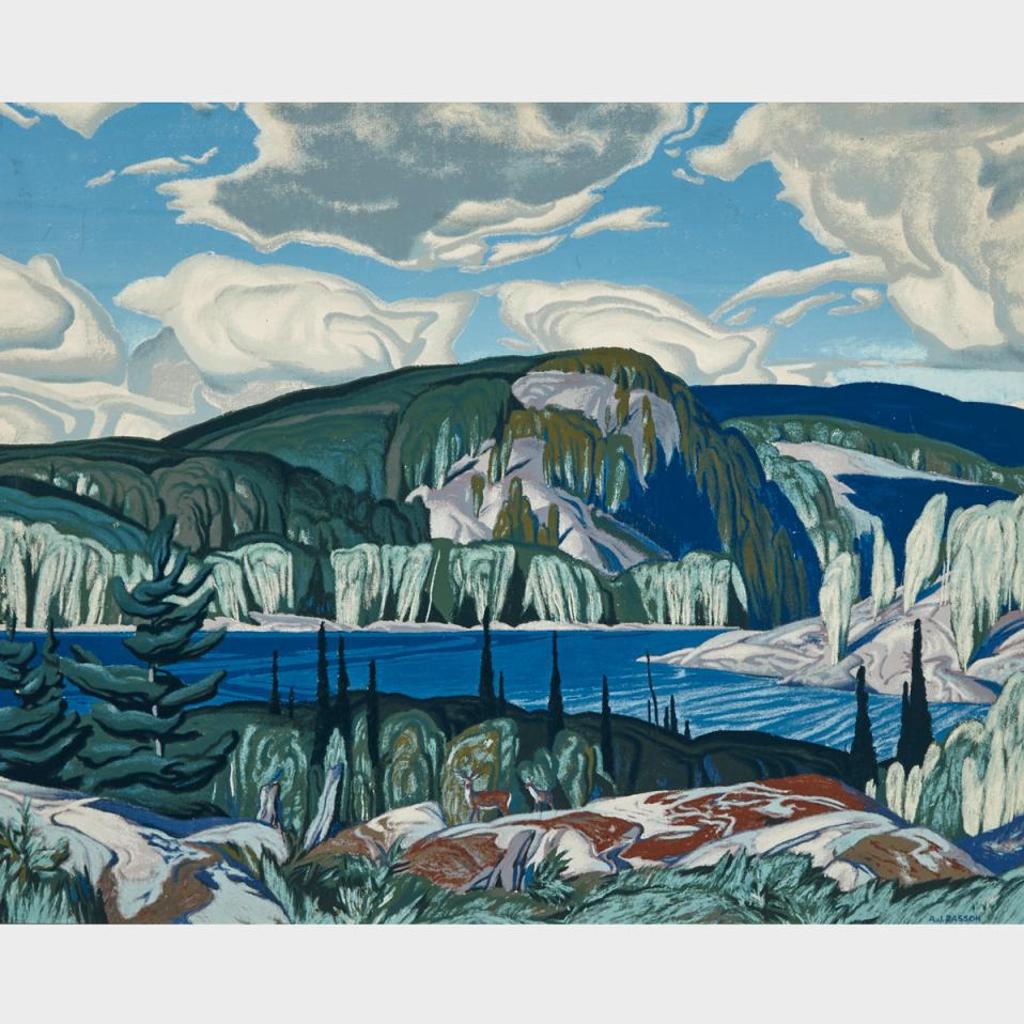 Alfred Joseph (A.J.) Casson (1898-1992) - Landscape With Deer