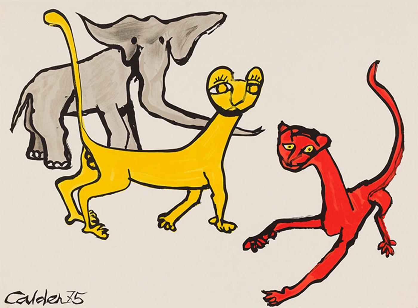 Alexander Calder (1898-1976) - Animals (from Our Unfinished Revolution)