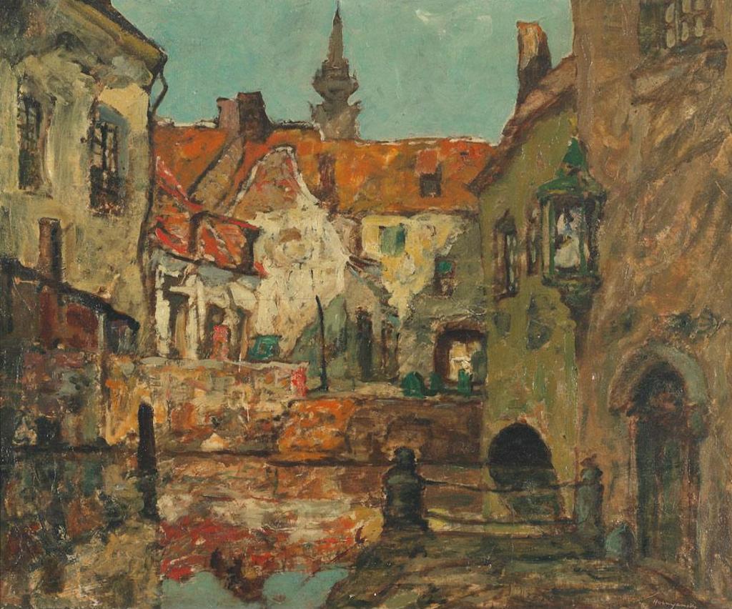 Nicholas Hornyansky (1896-1965) - Sunlit Canal