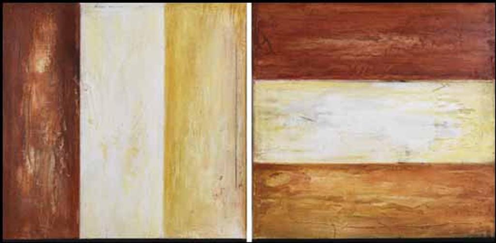 Greg Murdock (1954) - Untitled (Diptych: Stripes)