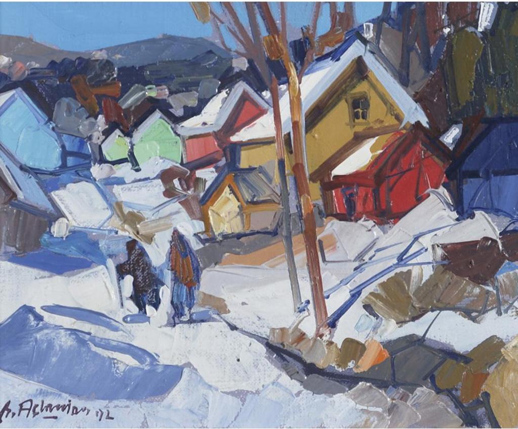 Pierre Bedros Aslanian (1937) - Village In Winter