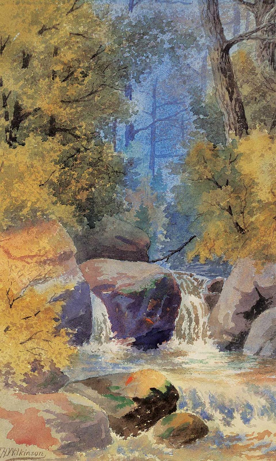 Thomas Harrison (T.H.) Wilkinson (1847-1929) - Stream in Forest