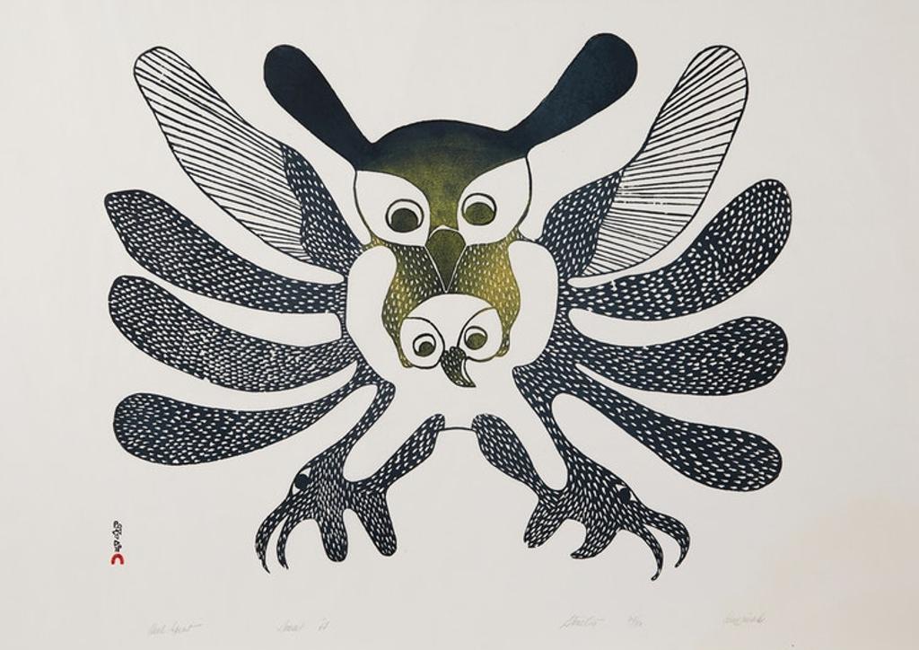 Kenojuak Ashevak (1927-2013) - Owl Spirit