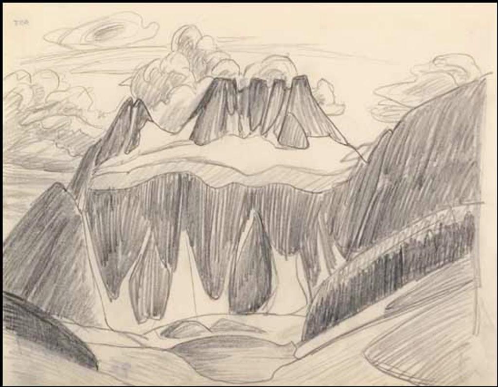 Lawren Stewart Harris (1885-1970) - Rocky Mountain Drawing 9 - 36
