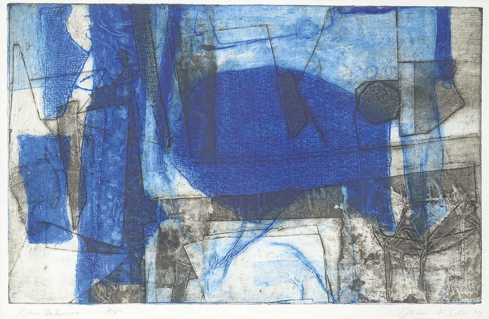 John Kenneth Esler (1933-2001) - Blue Intrusion  #A/P