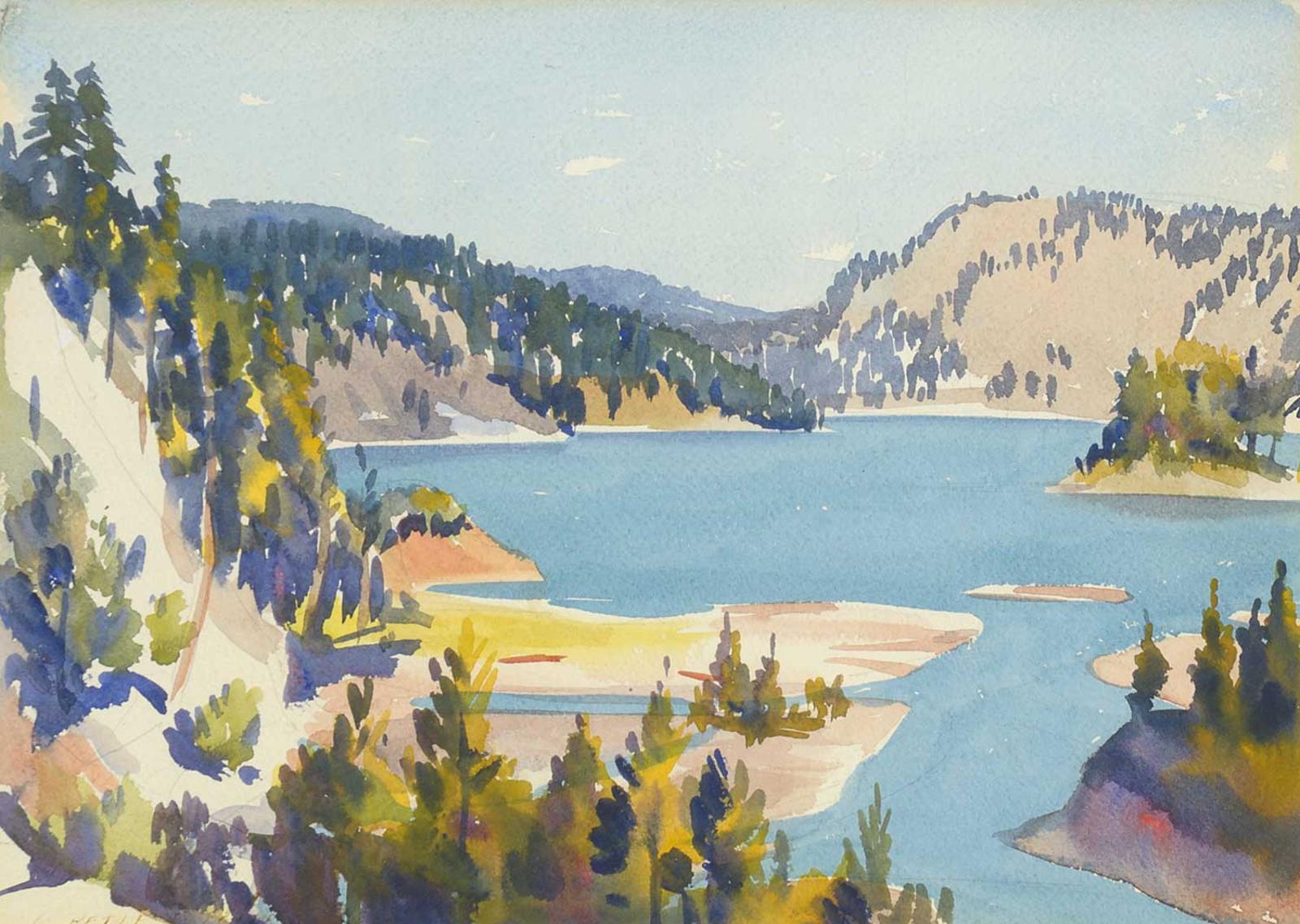 Llewellyn Petley-Jones (1908-1986) - View on the Malahat