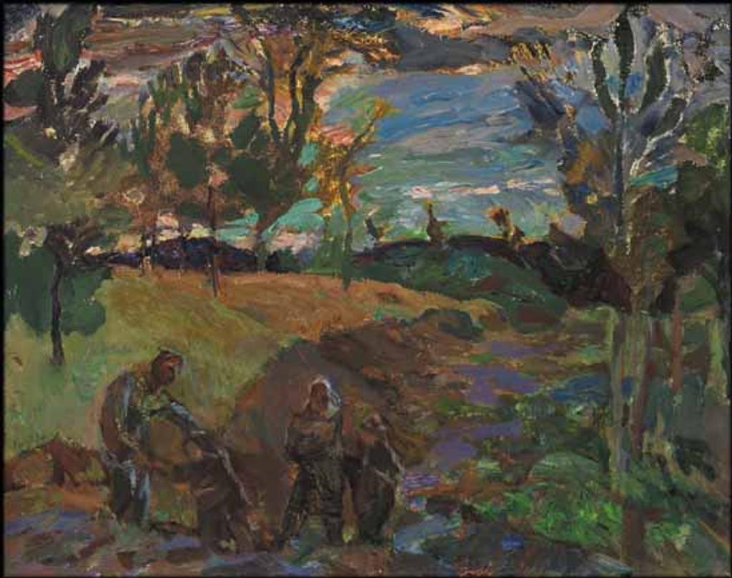 Frederick Horseman Varley (1881-1969) - Sunset After Storm, Kootenay, BC