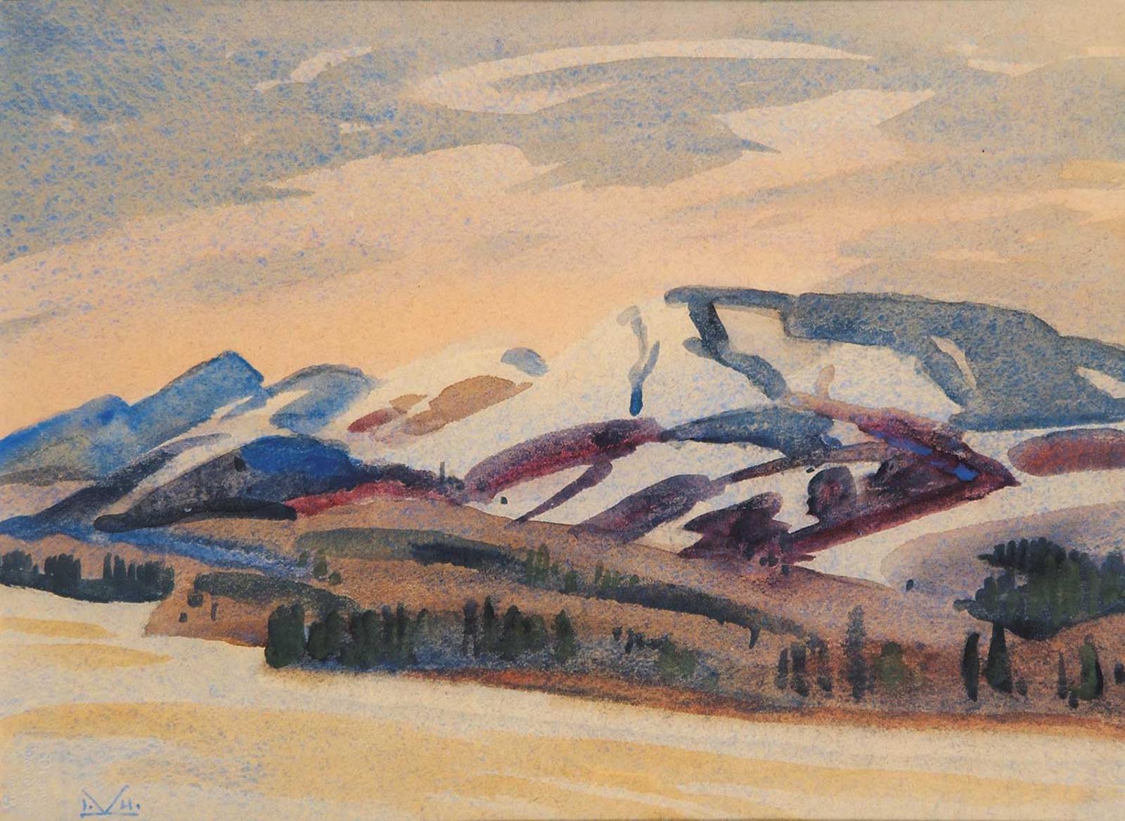 Illingworth Holey (Buck) Kerr (1905-1989) - Square Butte, West of Millarville